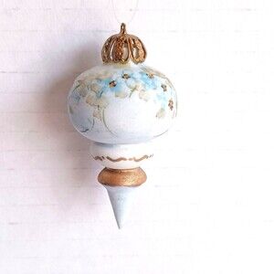 Vintage Colorado Artist Ornament Hand Painted & Signed by Marlow